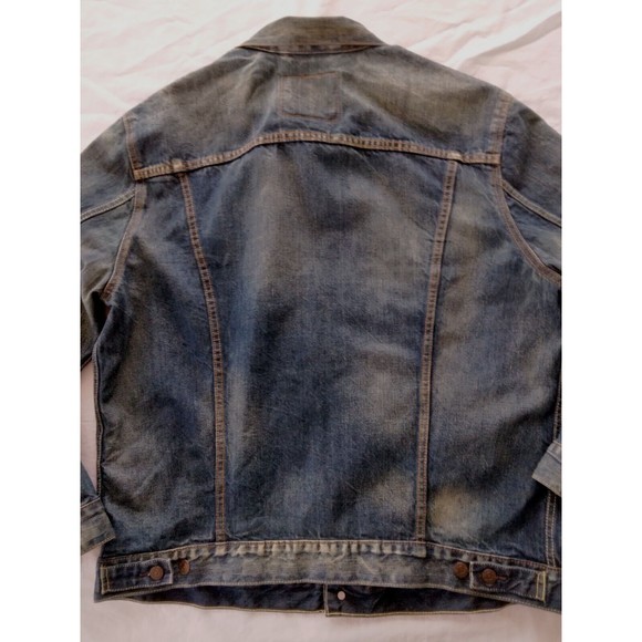 Levi Strauss & Co Denim Jean Jacket Trucker Blue Button Down Mens Size XL - Picture 11 of 14